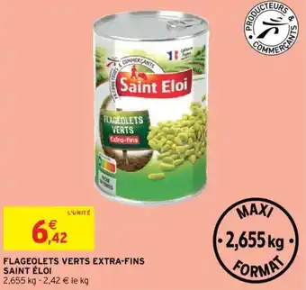 Intermarché FLAGEOLETS VERTS EXTRA-FINS SAINT ÉLOI offre