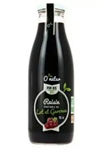 Naturalia Pur jus de raisin 75cl bio offre