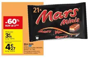 Carrefour Minis Mars offre