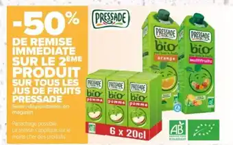 Carrefour SUR TOUS LES JUS DE FRUITS PRESSADE offre