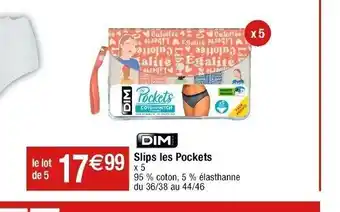 Cora x Carrefour DIM Slips les Pockets offre