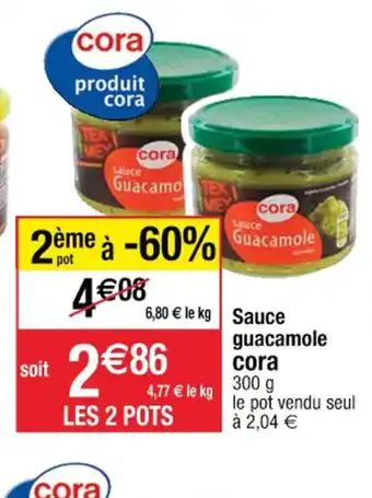 Sauce guacamole cora