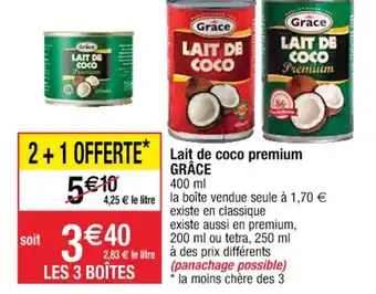 Cora x Carrefour LAIT DE COCO Grace offre