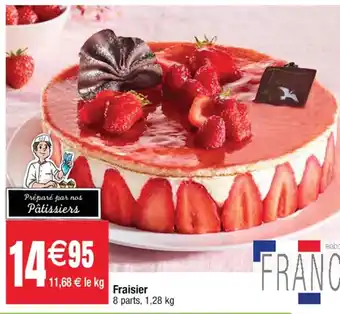 Cora x Carrefour Fraisier 8 parts, 1,28 kg offre