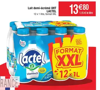 Cora x Carrefour Lait demi-écrémé UHT LACTEL offre