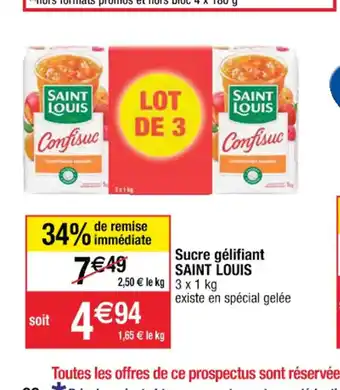 Cora x Carrefour Sucre gélifiant SAINT LOUIS offre