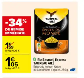 Carrefour Riz Basmati Express offre