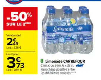 Carrefour Limonade Carrefour offre