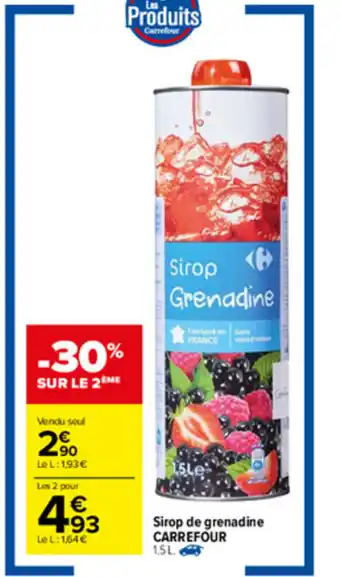 Sirop de grenadine Carrefour