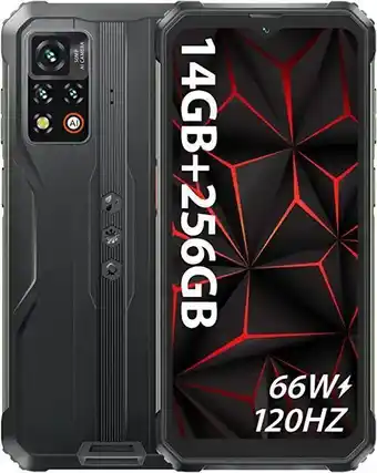 Amazon Blackview bv9200 téléphone portable incassable(14go+256go/sd-1to,6.6qhd+120hz 5000mah/66w, helio g96 octa-core 50mp+16mp)... offre