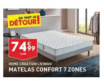 ALDI HOME CREATION LIVINGⓇ MATELAS CONFORT 7 ZONES offre