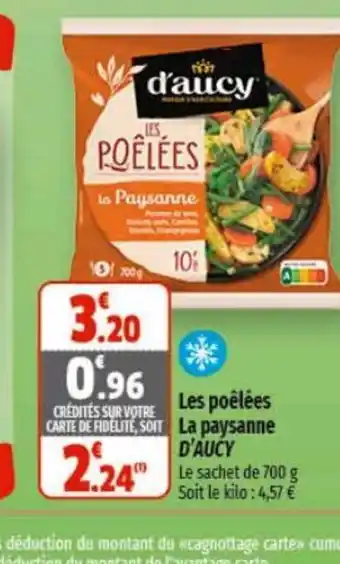 Coccinelle Express Les poêlées La paysanne D'AUCY offre