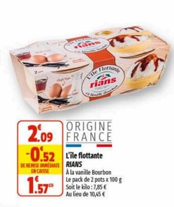 Coccinelle Express L'île flottante RIANS offre