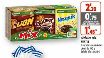 Coccinelle Express Céréales mix NESTLÉ offre