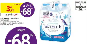 Intermarché EAU MINÉRALE NATURELLE WATTWILLER offre
