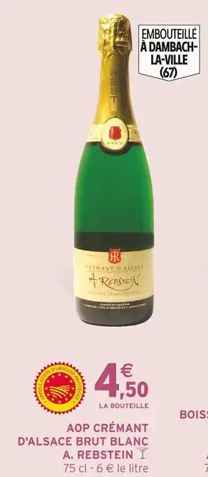 Intermarché AOP CRÉMANT D'ALSACE BRUT BLANC offre