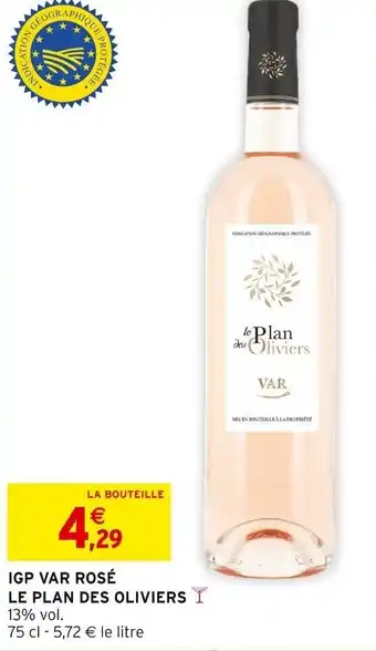 IGP VAR ROSÉ LE PLAN DES OLIVIERS