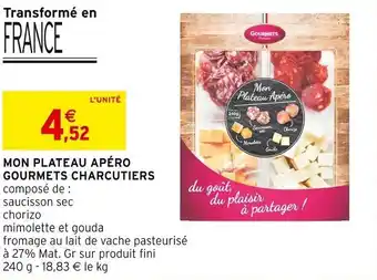 Intermarché MON PLATEAU APÉRO GOURMETS CHARCUTIERS offre