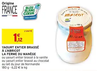 Intermarché YAOURT ENTIER BRASSÉ offre