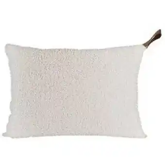 La Foir'Fouille Coussin rectangulaire curly - 30 x 50 cm - blanc - k.koon offre