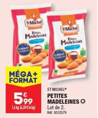 ALDI ST MICHEL PETITES MADELEINES offre