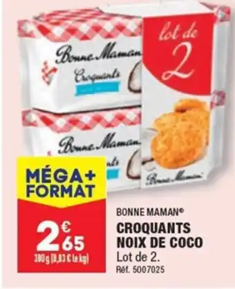 ALDI BONNE MAMAN CROQUANTS NOIX DE COCO offre