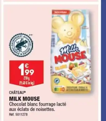 ALDI CHÂTEAU MILK MOUSE offre