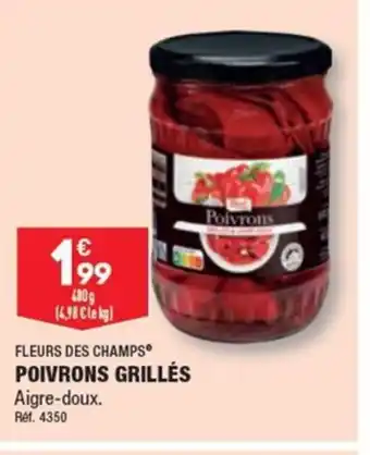 ALDI FLEURS DES CHAMPS POIVRONS GRILLÉS offre