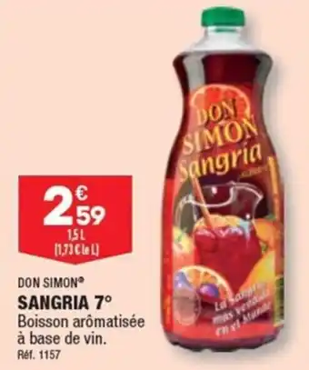 ALDI DON SIMON SANGRIA 7° offre