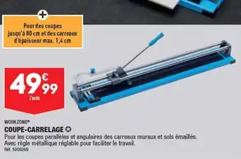 ALDI WORKZONE COUPE-CARRELAGE offre