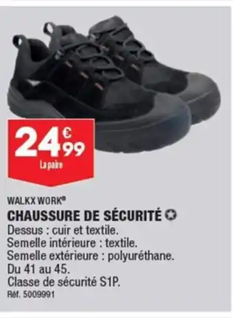 ALDI WALKX WORK CHAUSSURE DE SÉCURITÉ offre