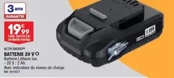 ALDI ACTIV ENERGY BATTERIE 20 V offre