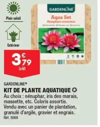 ALDI GARDENLINE KIT DE PLANTE AQUATIQUE offre