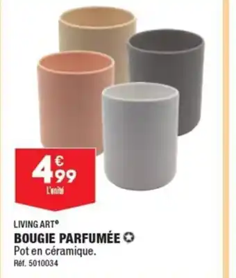 ALDI LIVING ART BOUGIE PARFUMÉE Pot en céramique. offre