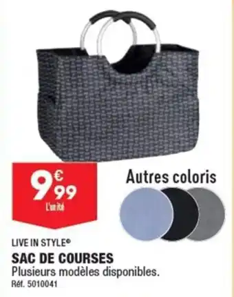 ALDI LIVE IN STYLE SAC DE COURSES offre