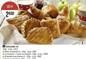 Casino Supermarchés Croissants x4 offre