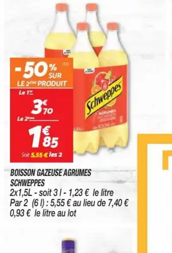 Netto BOISSON GAZEUSE AGRUMES Schweppes offre