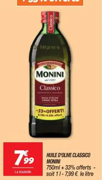 Netto HUILE D'OLIVE CLASSICO MONINI offre