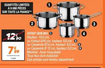 Netto FAITOUT 18CM INOX 1 Hauteur :10,5 cm, offre