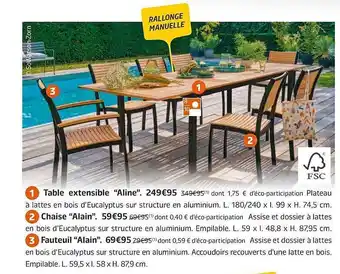 Jardiland Table Extensible offre