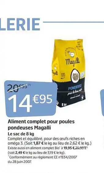 Jardiland Aliment Complet Pour Poules Pondeuse Magalli offre