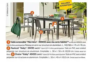 Jardiland Table Extensible offre