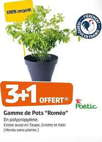 Jardiland Gamme De Pots offre