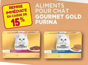 Point Vert Purina remise immédiate en caisse de 15% aliments pour chat gourmet gold purina offre