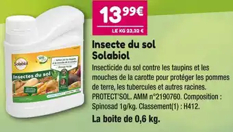 Point Vert Solabiol insecte du sol offre