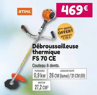 Point Vert Stihl débroussailleuse thermique fs 70 ce offre