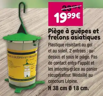 Point Vert Piège à guêpes et frelons asiatiques offre