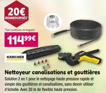Point Vert Kärcher nettoyeur canalisations et gouttières offre
