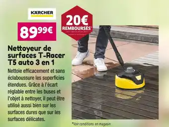 Point Vert Kärcher nettoyeur de surfaces t-racer t5 auto 3 en 1 offre