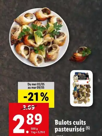 Lidl Bulots cuits pasteurisés (5) offre